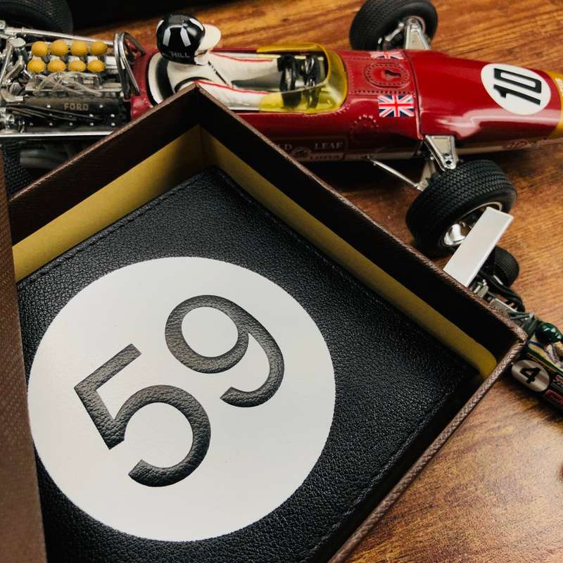 Retail: $129 / R2,199.00 TOM & FRED London® Brabham British Racing Tribute Wallet GENUINE LEATHER