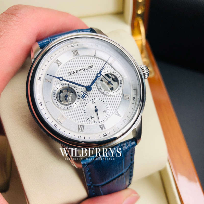 Retail: R8,200.00 Thomas Earnshaw British Grande Date Leather Watch GENUINE, BRAND NEW