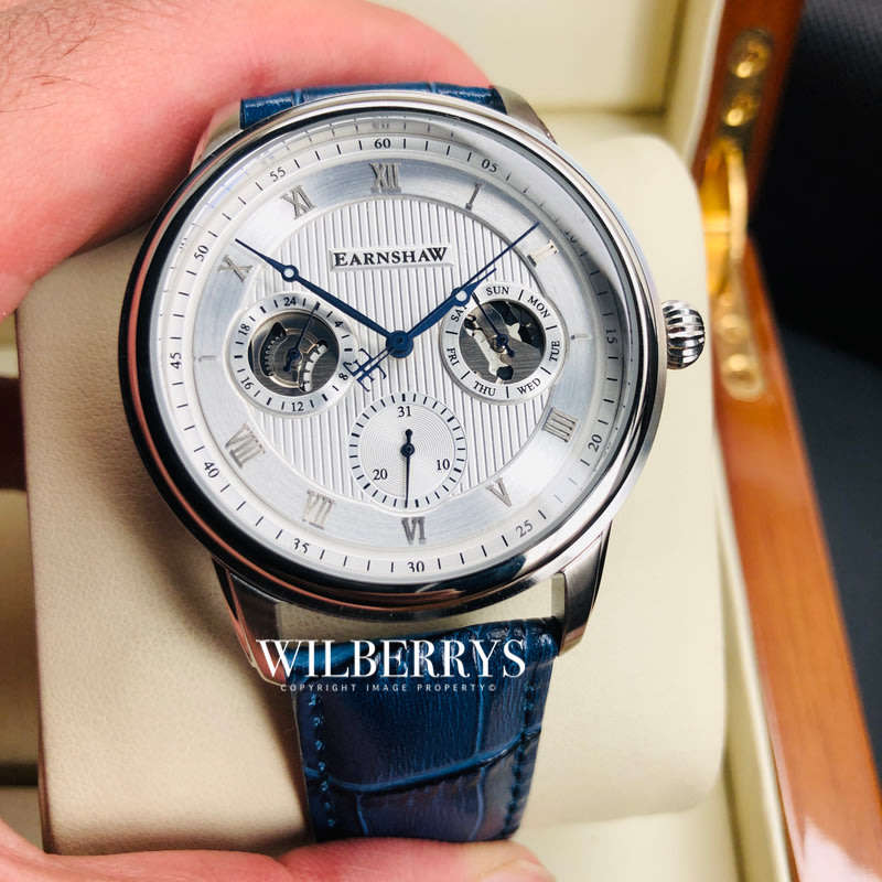 Retail: R8,200.00 Thomas Earnshaw British Grande Date Leather Watch GENUINE, BRAND NEW