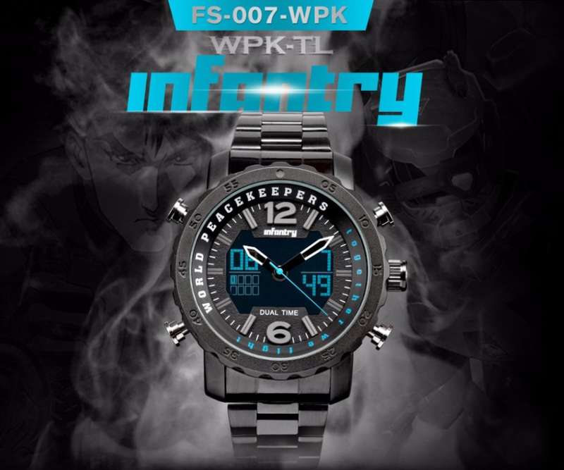 Retail: R3499.00 INFANTRY MILITARY CO. THICK/HEAVY Dual Time Peace Keeper Watch Brand new BOXED!!