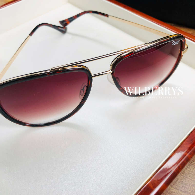 QUAY Women`s J`LO Jennifer Lopez ALL IN Aviator Sunglasses