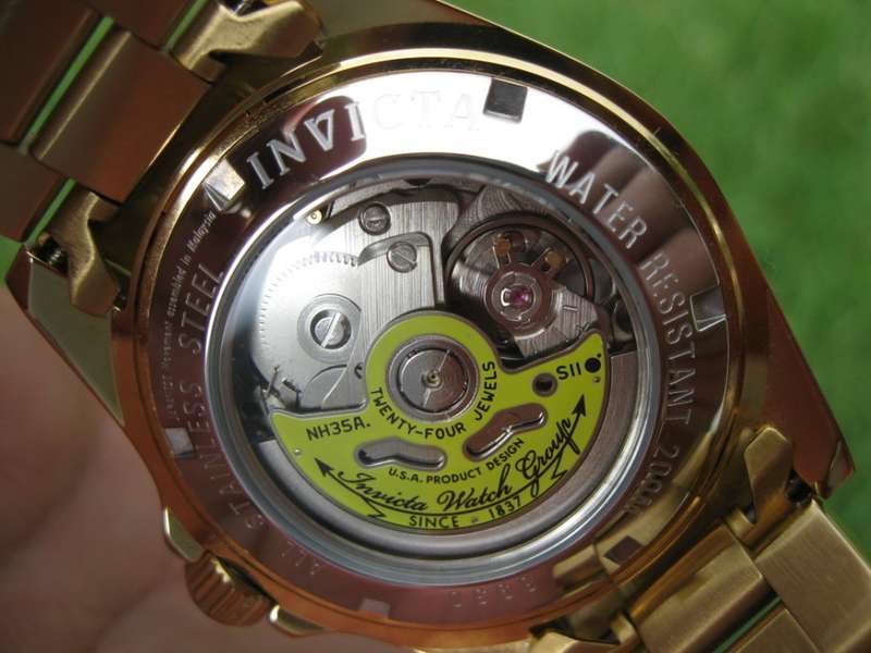 Retail: R7,999.00 INVICTA Men's AUTOMATIC SEA URCHIN 200 METER DEPTH 18K GOLD PLATED WATCH BRAND NEW