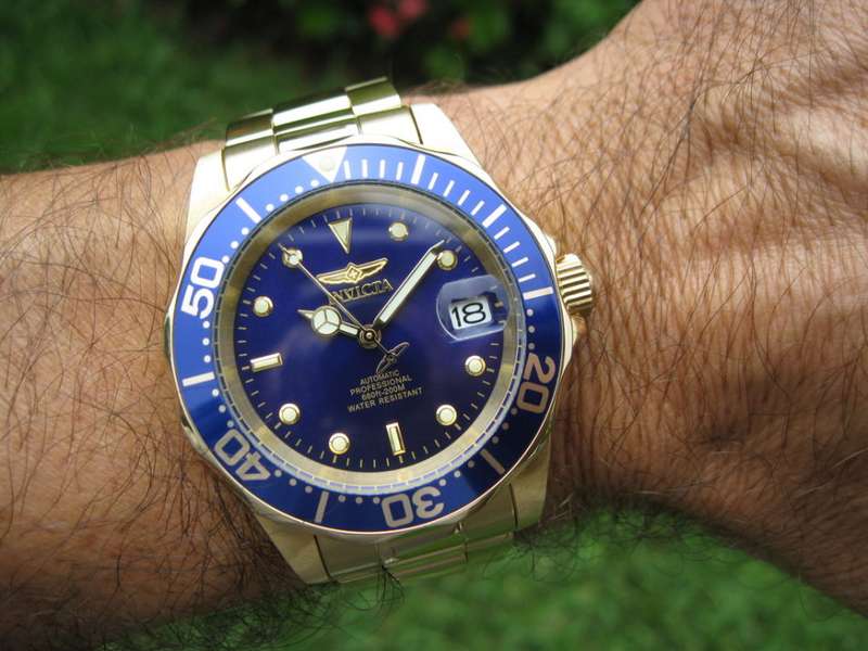 Retail: R7,999.00 INVICTA Men's AUTOMATIC SEA URCHIN 200 METER DEPTH 18K GOLD PLATED WATCH BRAND NEW