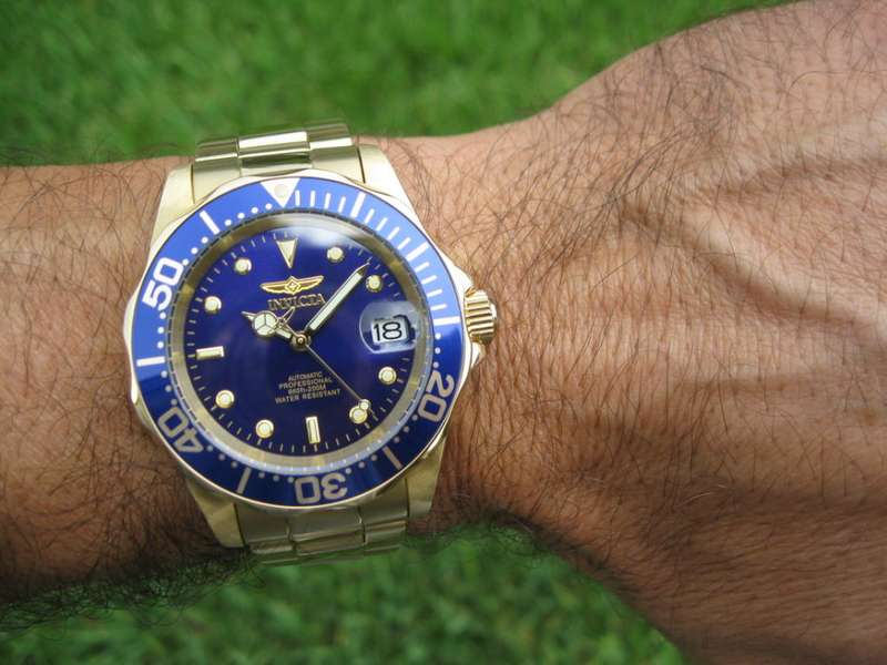 Retail: R7,999.00 INVICTA Men's AUTOMATIC SEA URCHIN 200 METER DEPTH 18K GOLD PLATED WATCH BRAND NEW