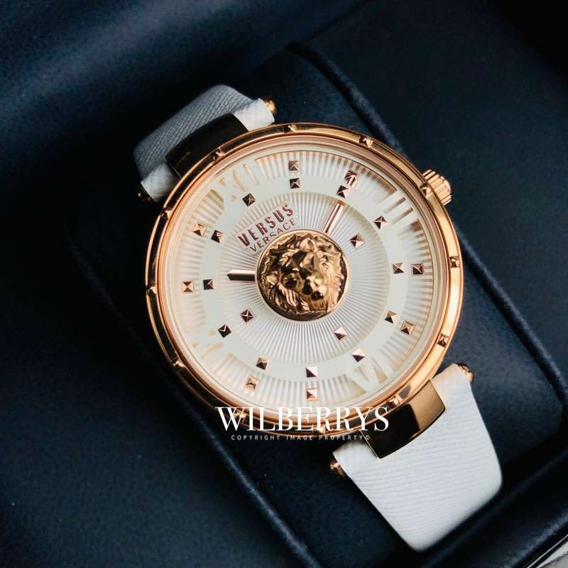 Retail: R8000.00 VERSACE Women's Medusa Moscova Leather Watch BRAND NEW NEW IN BOX
