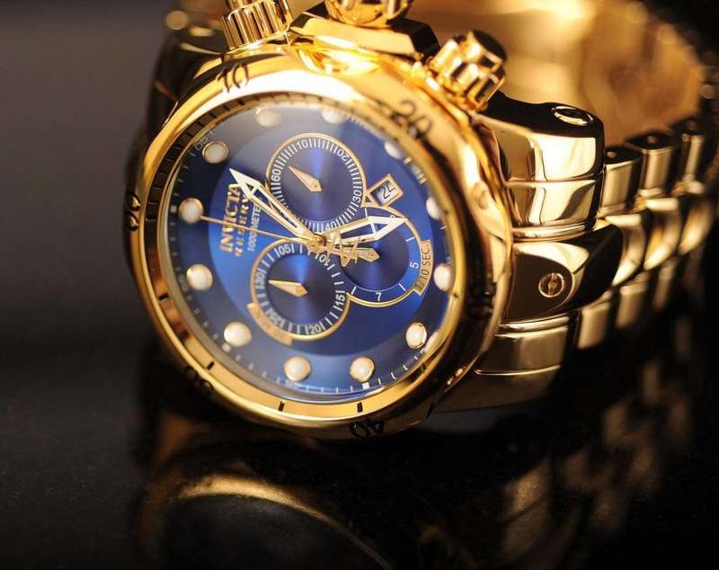 Retail: R34,999.00 INVICTA Men's VENOM RESERVE 54MM Chronograph FULL GOLD pl Watch BRAND NEW