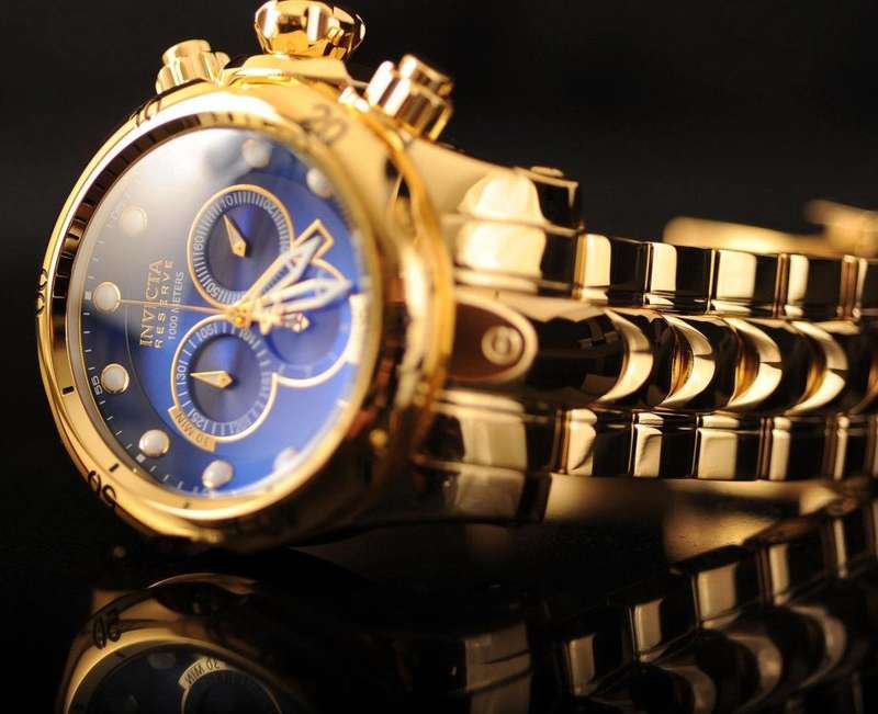 Retail: R34,999.00 INVICTA Men's VENOM RESERVE 54MM Chronograph FULL GOLD pl Watch BRAND NEW