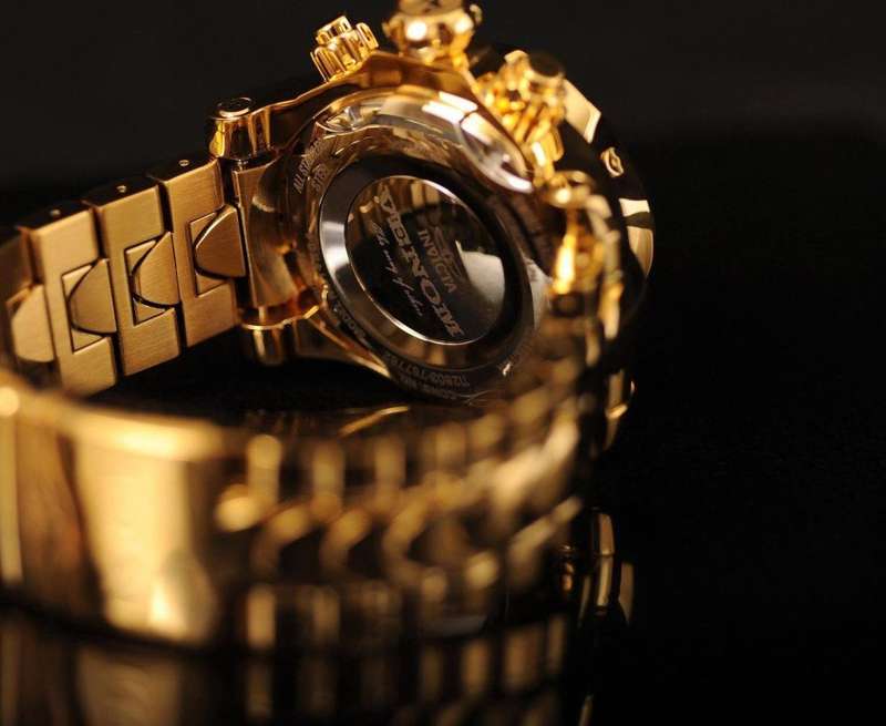 Retail: R34,999.00 INVICTA Men's VENOM RESERVE 54MM Chronograph FULL GOLD pl Watch BRAND NEW