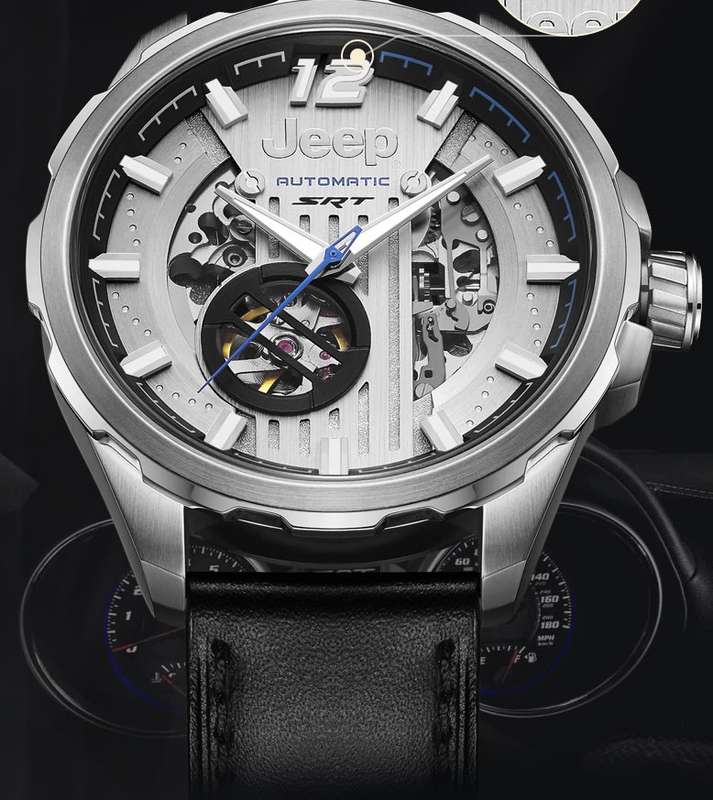 Retail: R10,000.00 JEEP Men's 45mm SRT Automatic Watch THICK/HEAVY Watch BRAND NEW IN BOX