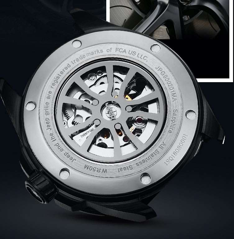 Retail: R10,000.00 JEEP Men's 45mm SRT Automatic Watch THICK/HEAVY Watch BRAND NEW IN BOX