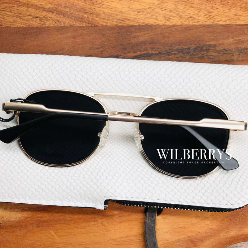 HOT!! QUAY Men's APOLLO A-ROD POLARIZED Aviator Matt Black Gold Trim Sunglasses **100% AUTHENTIC**