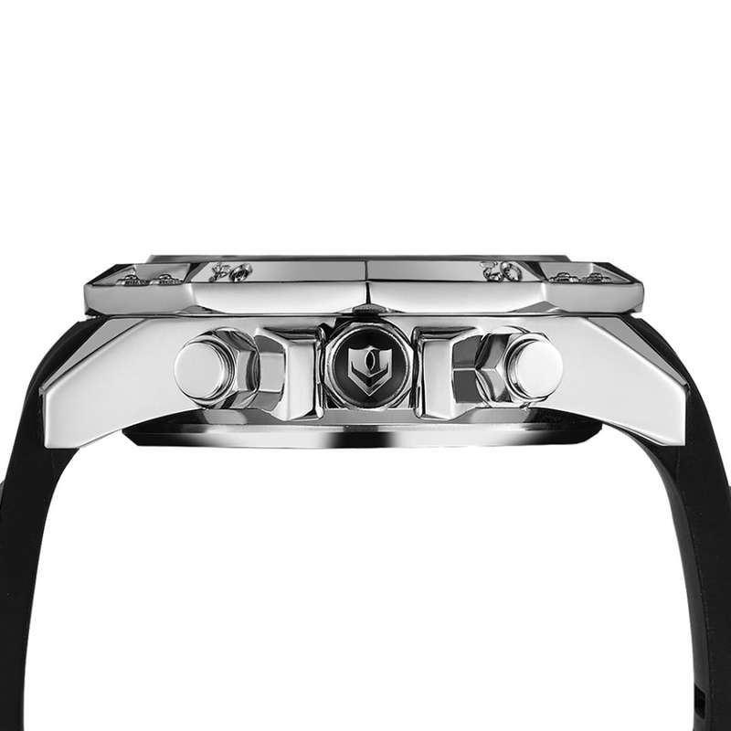 WEIDE Men's Powerhouse Dual Time Black/White Dual Time + ALARM Watch BRAND NEW official SA store