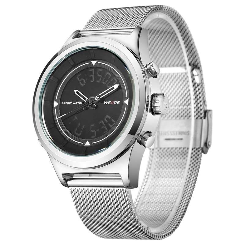 WEIDE Men's Classic Milanese Dual Time Watch BRAND NEW official SA store