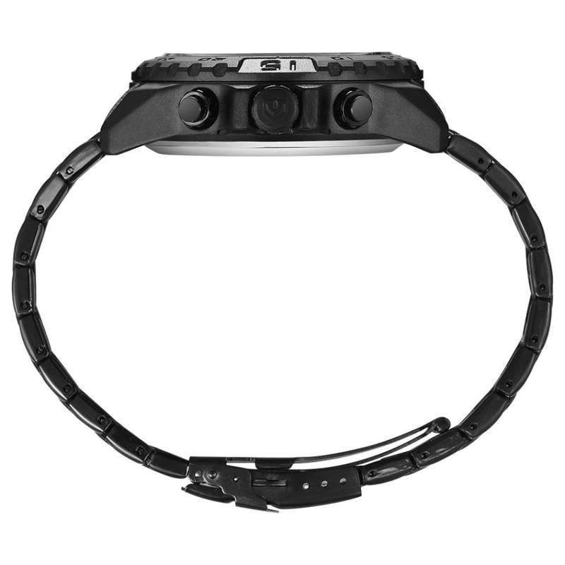 WEIDE Men's Andromeda Black IONIC STEEL ED. Dual Time + ALARM Watch BRAND NEW official SA store