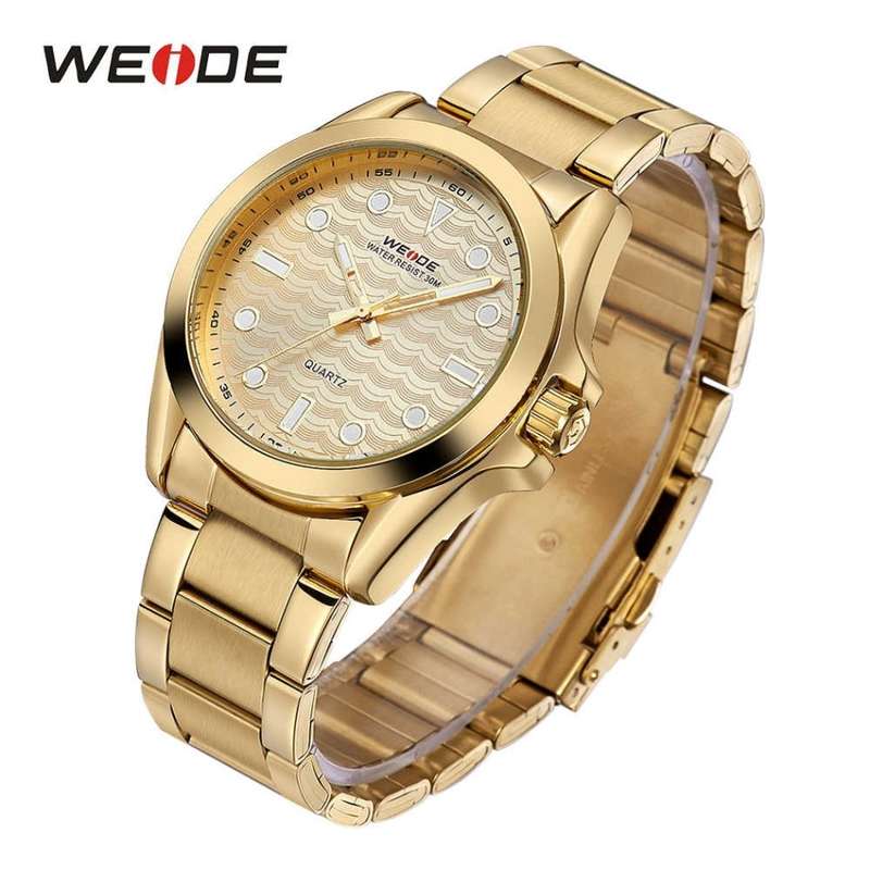 WEIDE Men's Classic Quartz 40mm Gold Edition Syrup Watch BRAND NEW official SA store