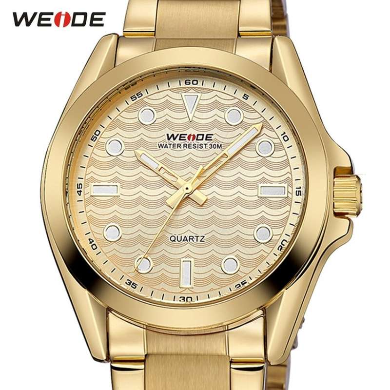 WEIDE Men's Classic Quartz 40mm Gold Edition Syrup Watch BRAND NEW official SA store