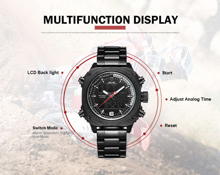 WEIDE Men's Artiler IONIC Steel Dual Time + ALARM Watch BRAND NEW official SA store