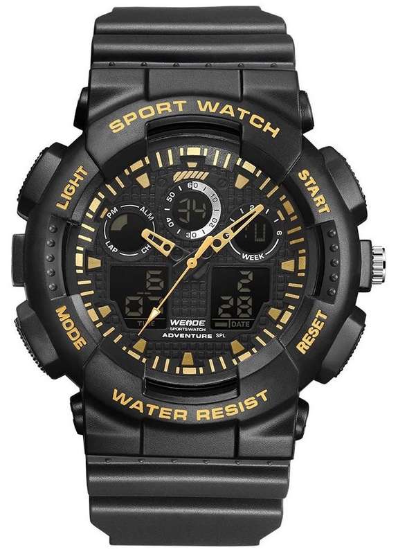 WEIDE Men's SHOCK PROOF Commando Golden Army Watch BRAND NEW official SA store