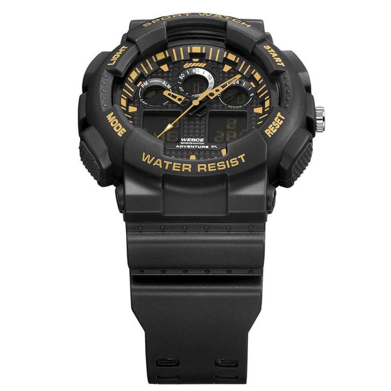 WEIDE Men's SHOCK PROOF Commando Golden Army Watch BRAND NEW official SA store