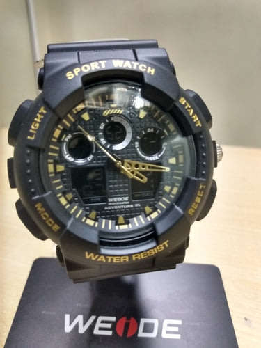 WEIDE Men's SHOCK PROOF Commando Golden Army Watch BRAND NEW official SA store