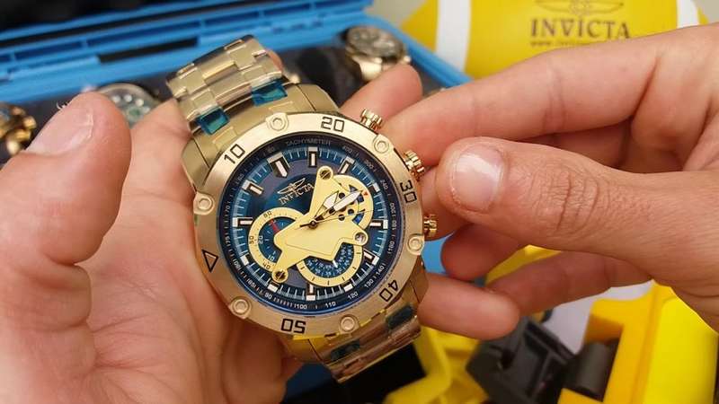 Retail: R11,999.00 INVICTA Men's COLOSSUS THICK HEAVY Pro Diver SCUBA Gold Watch BRAND NEW IN BOX