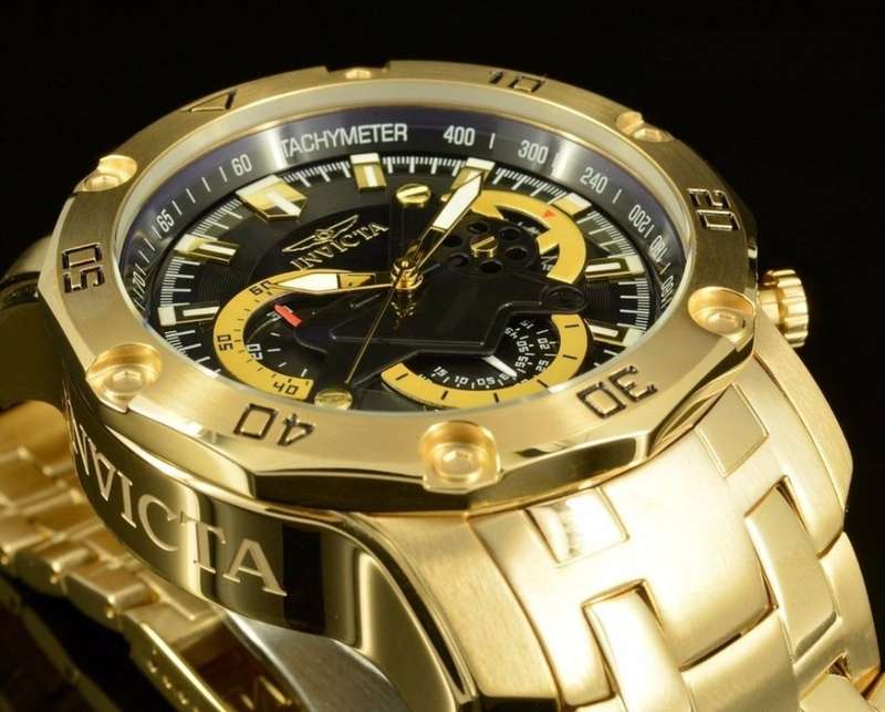 Retail: R11,999.00 INVICTA Men's COLOSSUS THICK HEAVY Pro Diver SCUBA Gold Watch BRAND NEW IN BOX