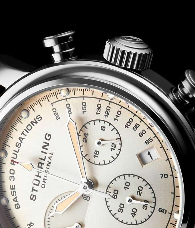 Retail: R8,000.00 STUHRLING ORIGINAL® Men's Pulse Chronograph Watch BRAND NEW!