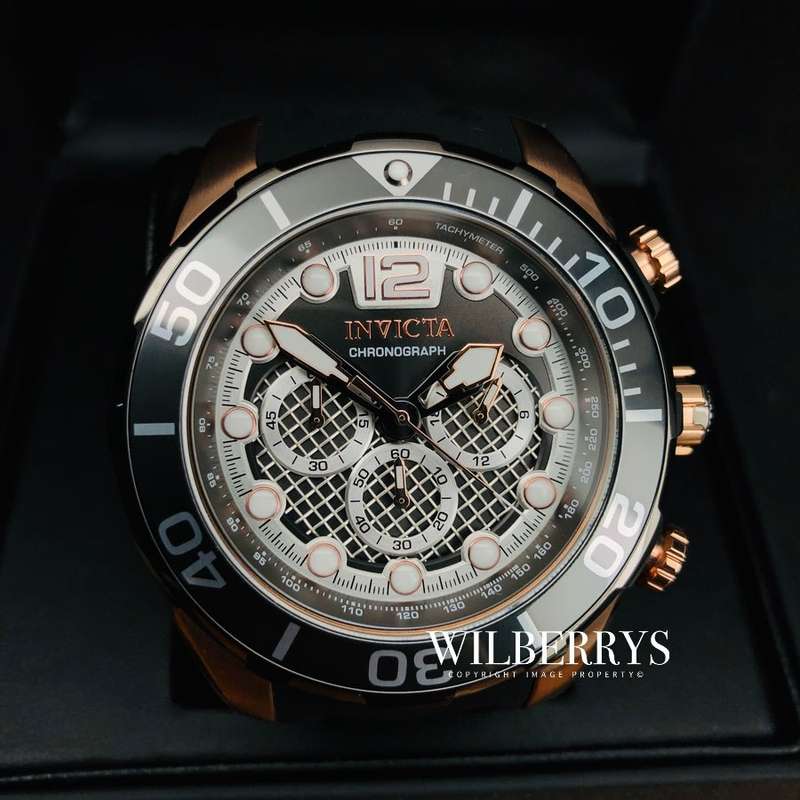 Retail: R9,999.00 INVICTA Men's SEA SPIDER Fiber Rose Gold pl. Silicone Watch  BRAND NEW IN BOX