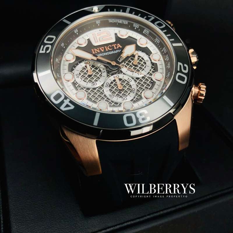 Retail: R9,999.00 INVICTA Men's SEA SPIDER Fiber Rose Gold pl. Silicone Watch  BRAND NEW IN BOX