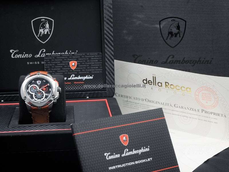 Rare!! Retail: R32,000.00 Tonino Lamborghini Men's SHIELD Chronograph Watch BRAND NEW