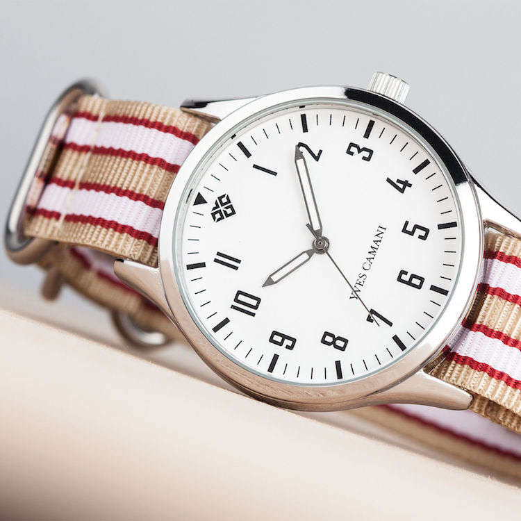 Retail: R3,499.00 YVES CAMANI Men's "ICE CREAM" WITH 2 NYLON STRAPS Brand new