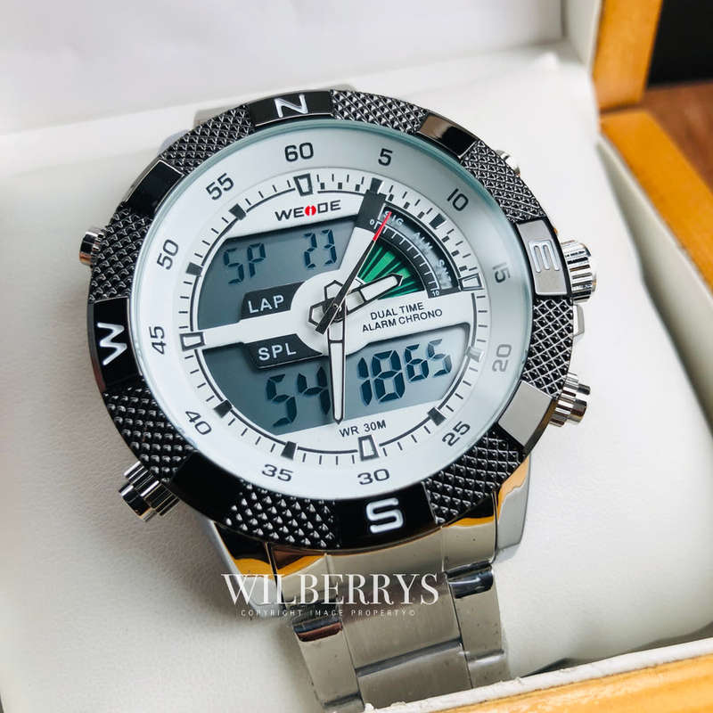 WEIDE Men's Rainmaker Sport Steel White Watch BRAND NEW official SA store