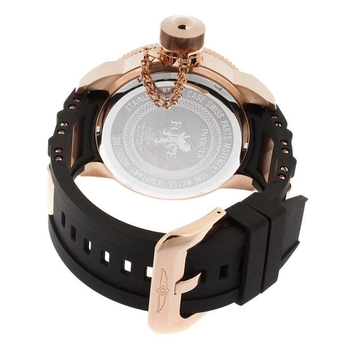 Retail: R10,000.00 INVICTA Men's Russian Diver 18k Gold Plated 51.5mm Silicone Infused Watch NEW!!