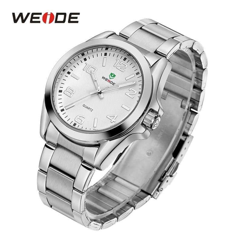 WEIDE Men's Classic Quartz 40mm White Dial Watch BRAND NEW official SA store
