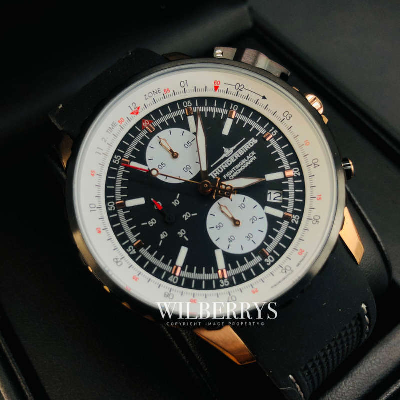 Retail: R7,000.00 THUNDERBIRDS AIR CRAFT WATCH Fighting Steel Pro Gold Silicone Watch