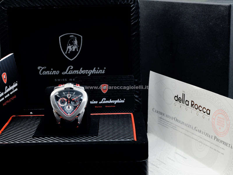 Rare!! R45,000.00 Tonino Lamborghini Men's SPYDER 12 Chronograph STEEL Watch BRAND NEW