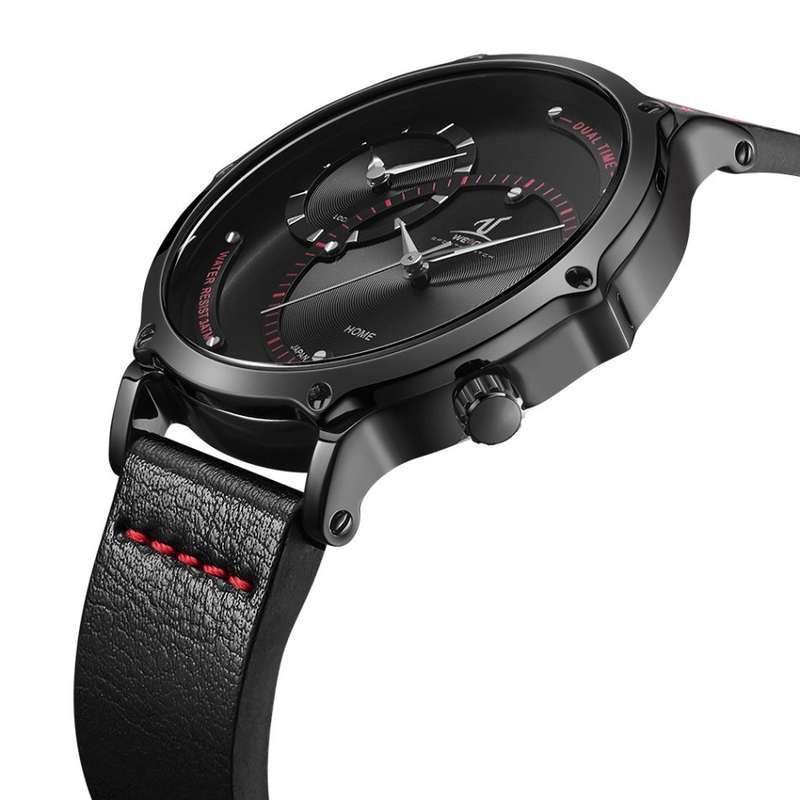 WEIDE Men's Archer Dual Time 46mm Ionic/Red Watch BRAND NEW official SA store