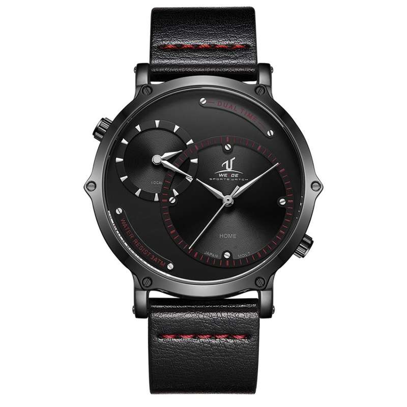 WEIDE Men's Archer Dual Time 46mm Ionic/Red Watch BRAND NEW official SA store