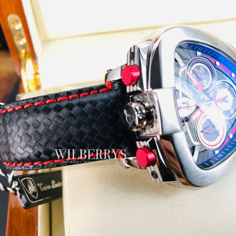 Rare!! R45,000.00 Tonino Lamborghini Men's SPYDER 12 Chronograph STEEL Watch BRAND NEW