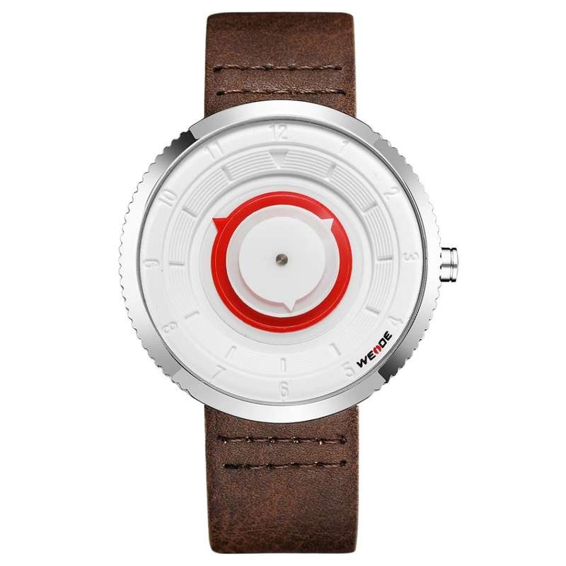 WEIDE Men's Orb 42mm Brown/White Watch BRAND NEW official SA store