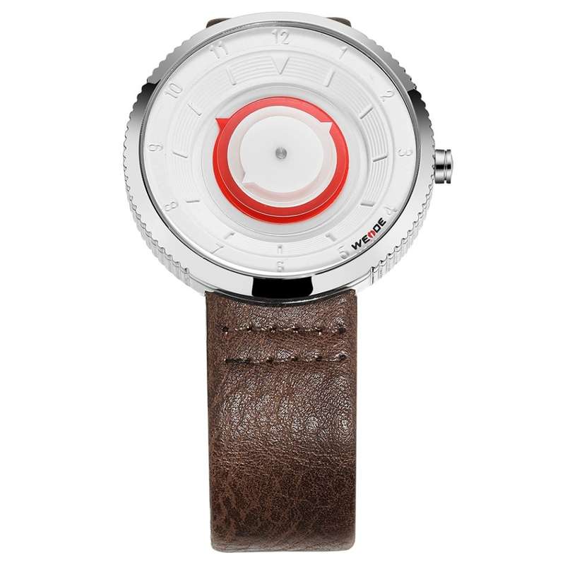 WEIDE Men's Orb 42mm Brown/White Watch BRAND NEW official SA store