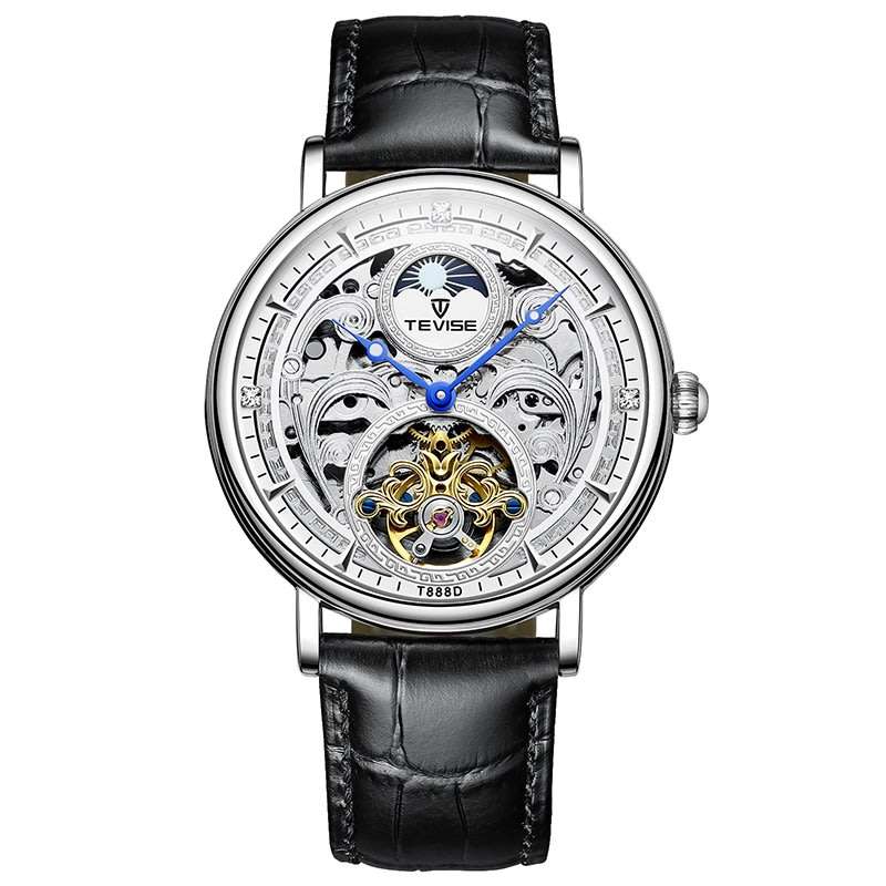 Retail: R2,399.00 TEVISE ® Men's MOON WALKER AUTOMATIC Moonphase Watch BRAND NEW