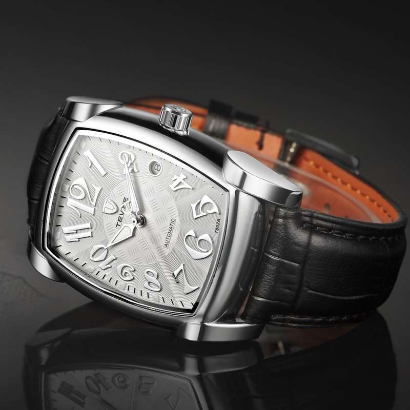 Retail: R2,099.00 TEVISE ® Men's Lucky Number Automatic White/Black Watch BRAND NEW