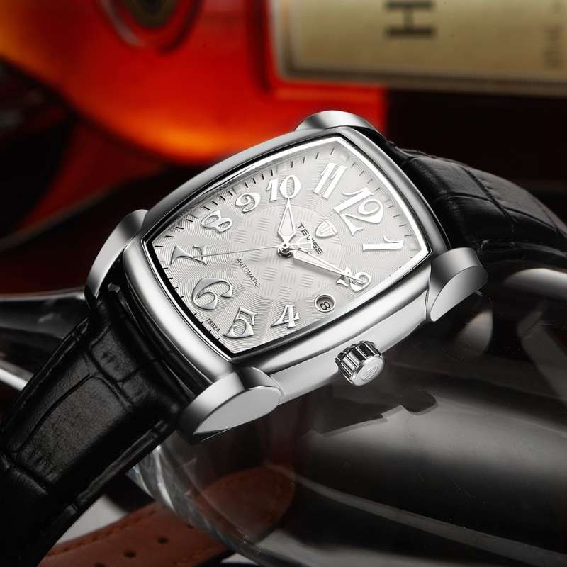 Retail: R2,099.00 TEVISE ® Men's Lucky Number Automatic White/Black Watch BRAND NEW