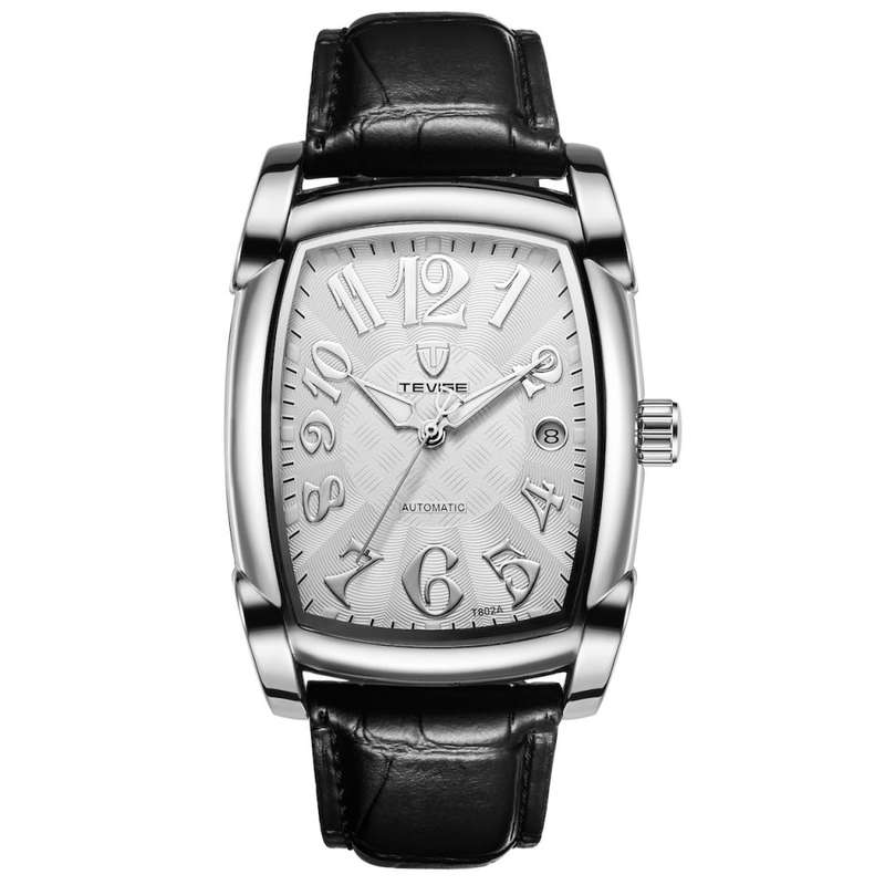 Retail: R2,099.00 TEVISE ® Men's Lucky Number Automatic White/Black Watch BRAND NEW