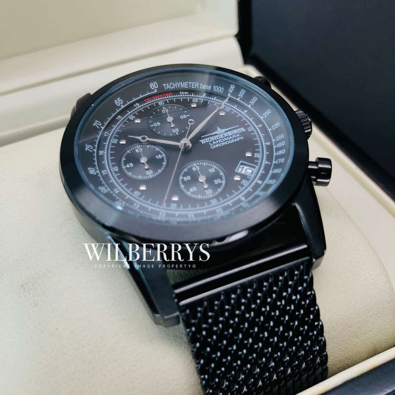 Retail: R6,000.00 THUNDERBIRDS AIR CRAFT WATCH Men's Landmark Chronograph Milanese Watch