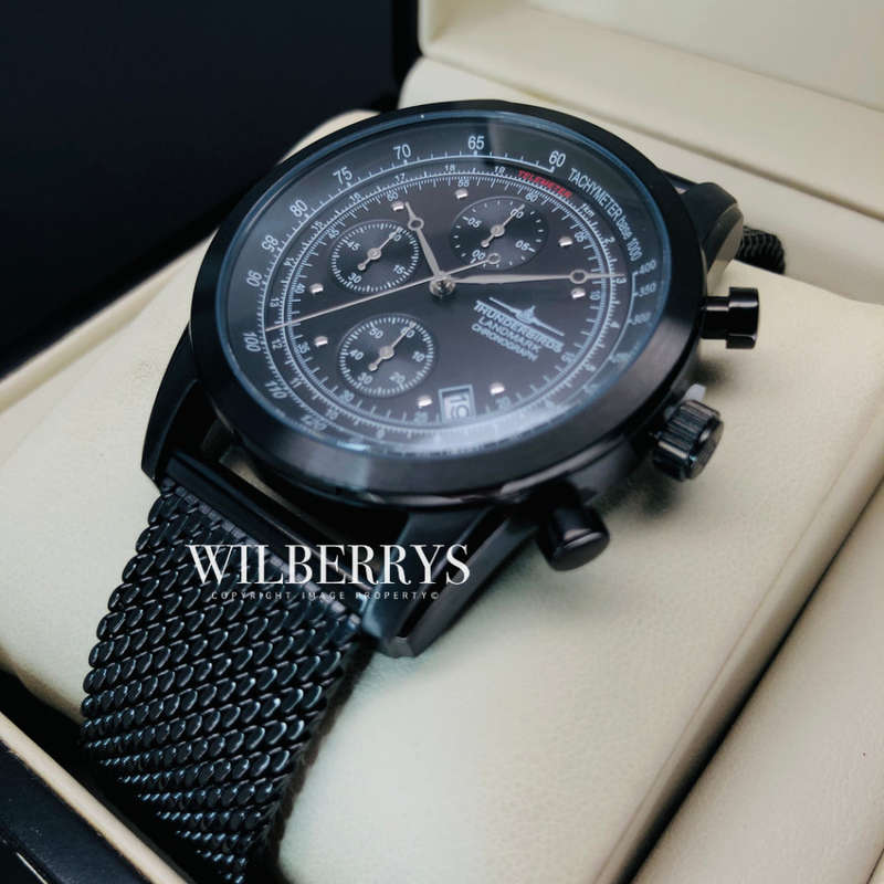 Retail: R6,000.00 THUNDERBIRDS AIR CRAFT WATCH Men's Landmark Chronograph Milanese Watch