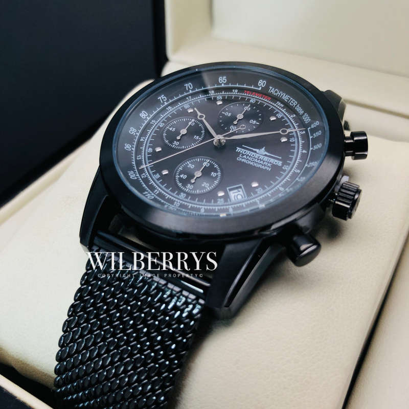 Retail: R6,000.00 THUNDERBIRDS AIR CRAFT WATCH Men's Landmark Chronograph Milanese Watch