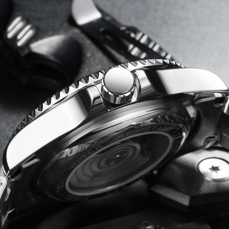 Retail: R2,999.00 TEVISE ® Men's TRIBUTE AUTOMATIC Black Dial Watch BRAND NEW
