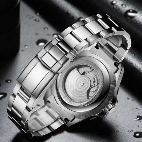 Retail: R2,999.00 TEVISE ® Men's TRIBUTE AUTOMATIC Black Dial Watch BRAND NEW